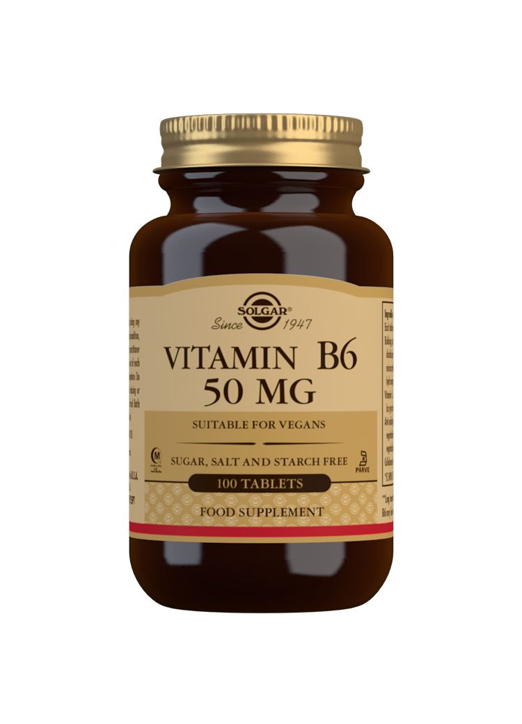 Solgar Vitamin B6 50 mg - 100 Tablets