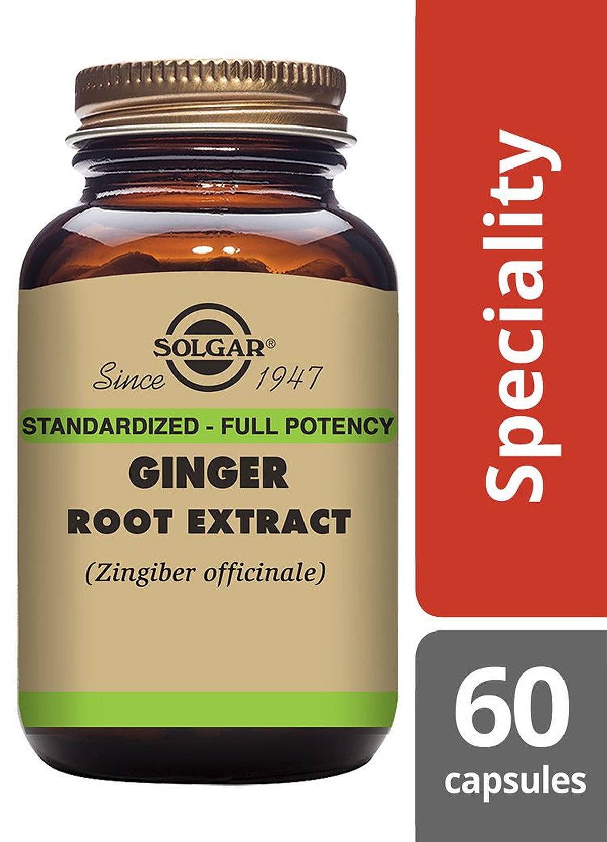 Solgar Ginger Root Extract - 60 Vegicaps - image 2
