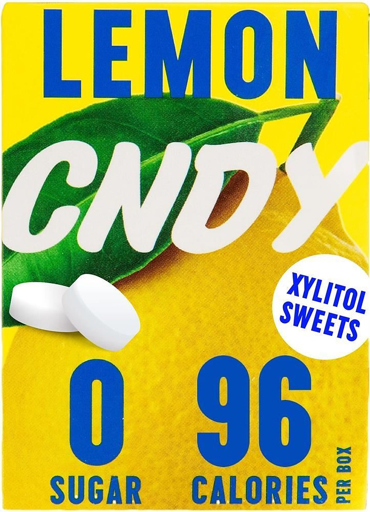 CNDY Lemon SugarFree Xylitol Sweets 40g - 7 Pack