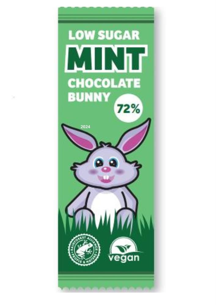 Plamil Low Sugar Mint Chocolate Bunny 25g - 22 Pack