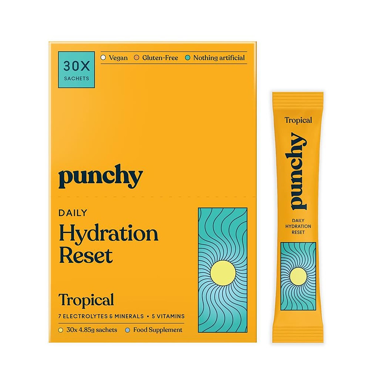 Punchy Drinks Tropical Hydration Sachet 5g - 30 Pack