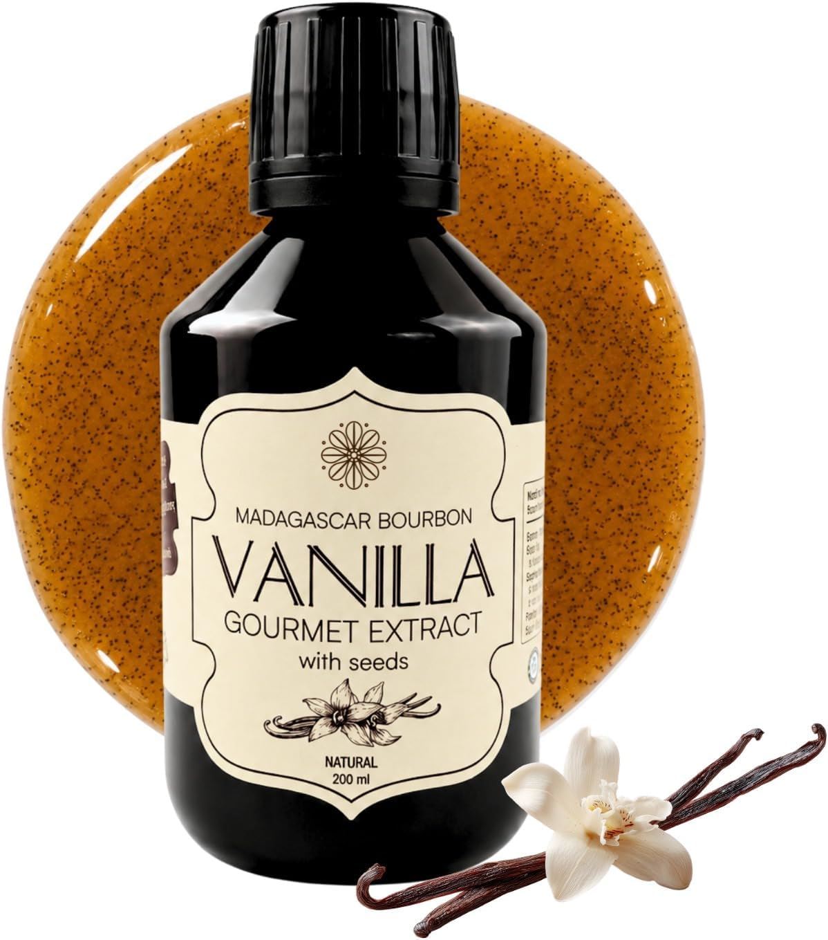 Vanilla Scientific Pure Bourbon Vanilla Extract Madagascar 100% Natural 200ml