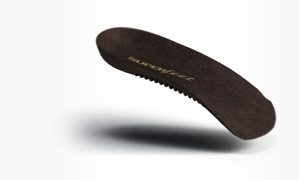 Superfeet DELUX 3/4 Mens Dress Shoe Inserts | Suede Top Cover | Arch Support