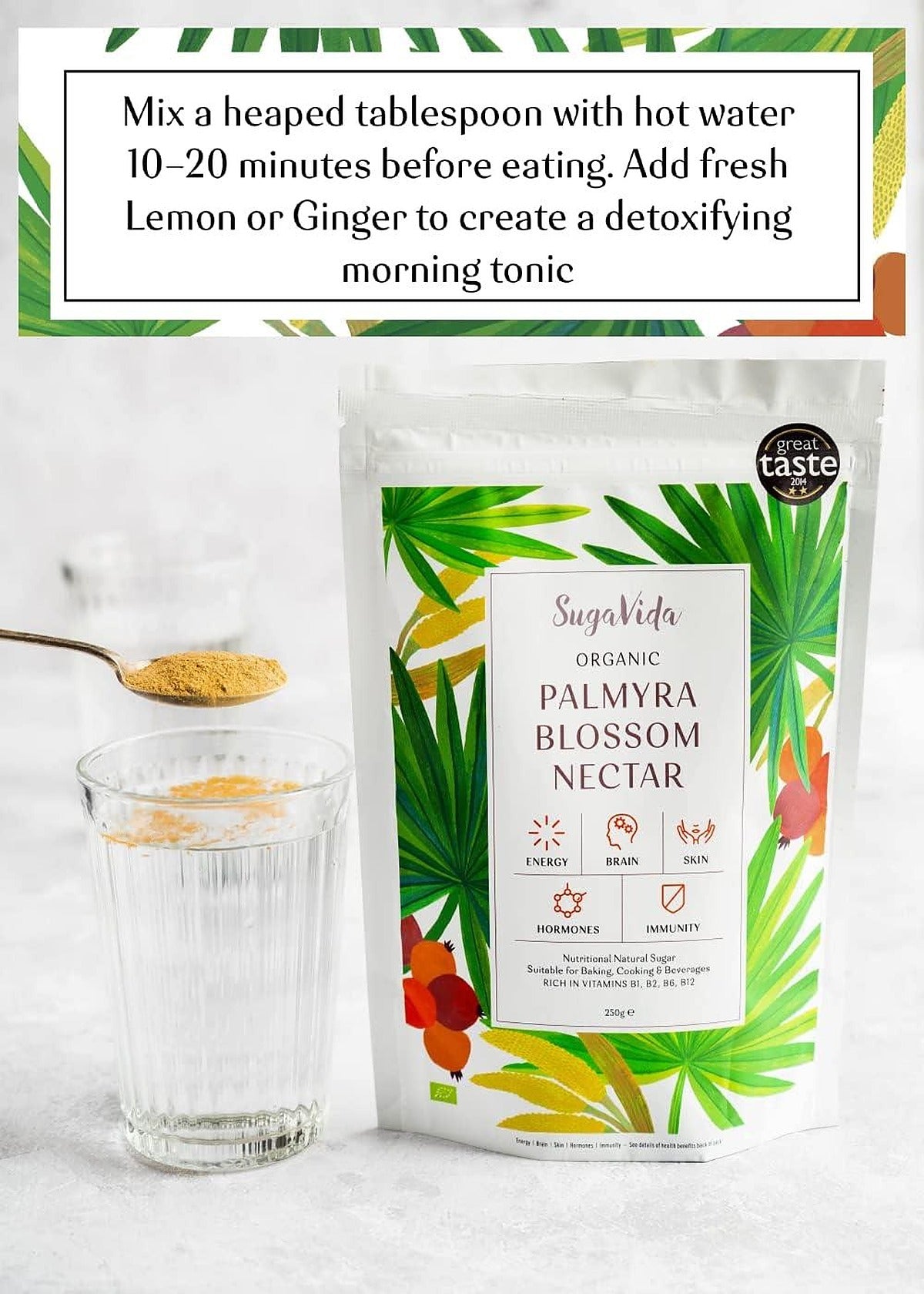 SugaVida's Nutritious Natural Palmyra Blossom Nectar Sugar 250g - image 4