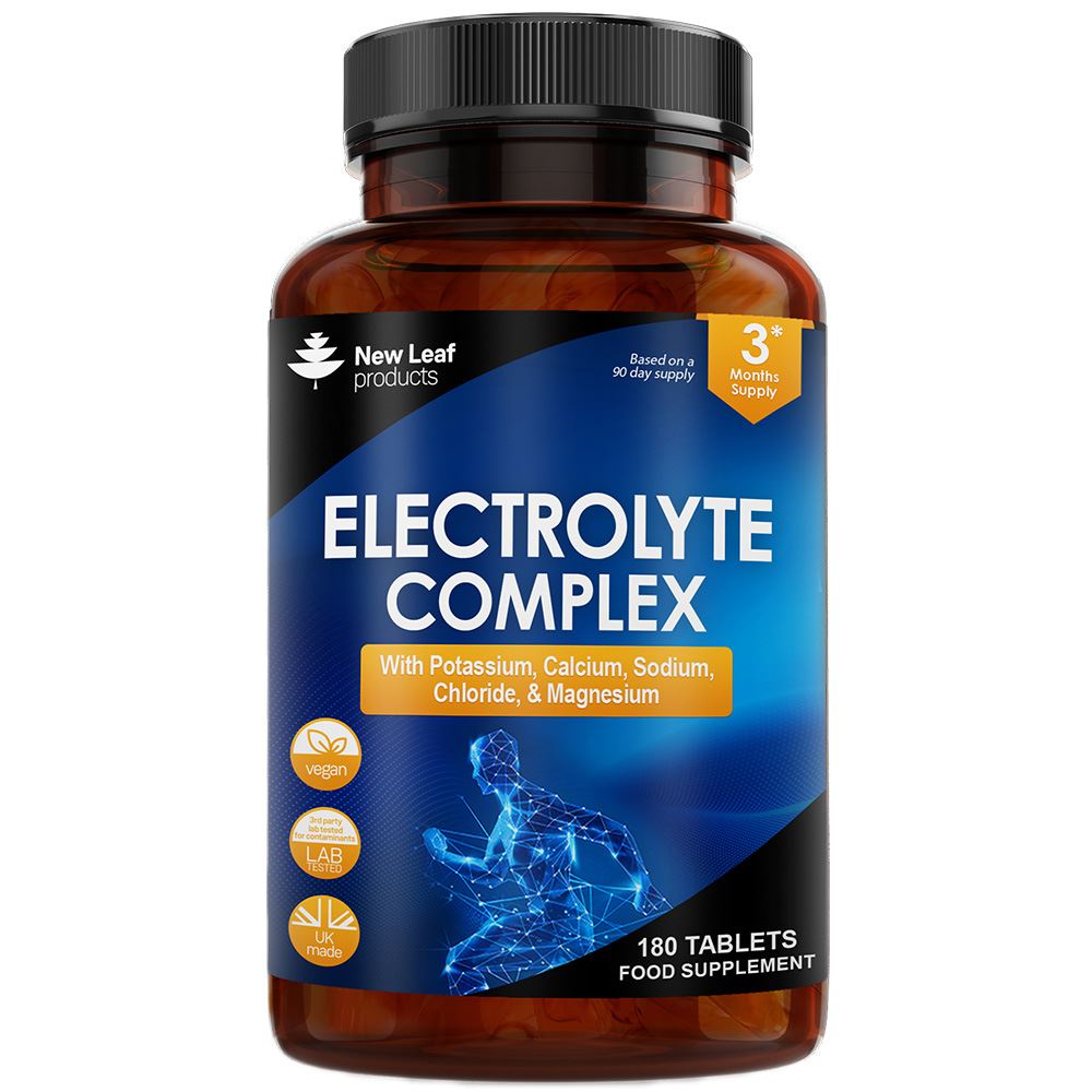 New Leaf Products Electrolyte Complex 120 Vegan Tablets + Essential Minerals