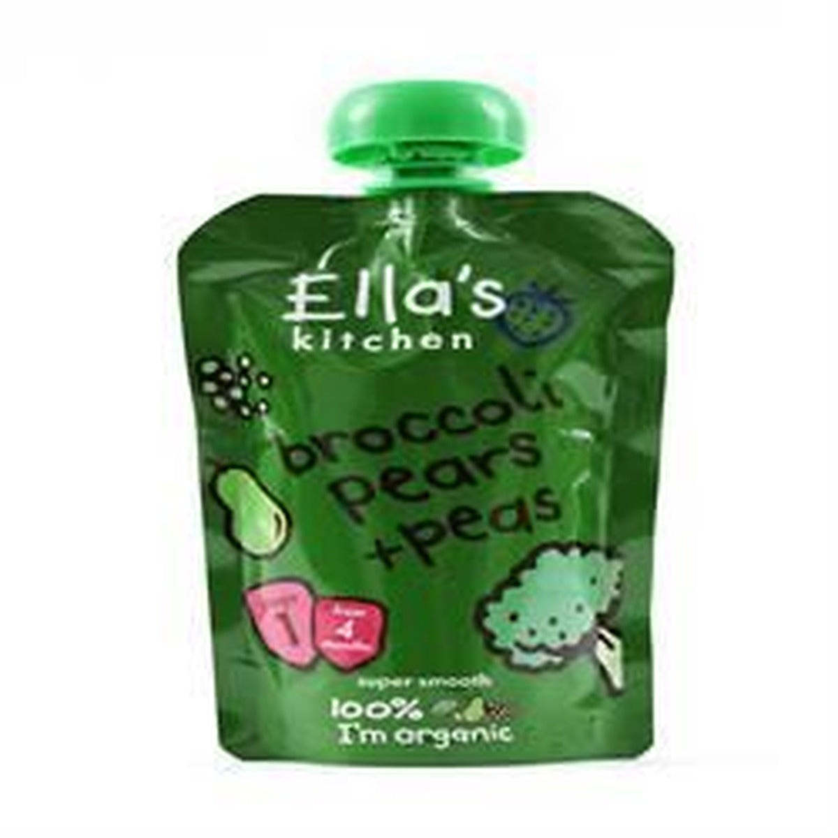 Ellas Kitchen Stage 1 Broccoli Pears & Peas 120g - 7 Pack