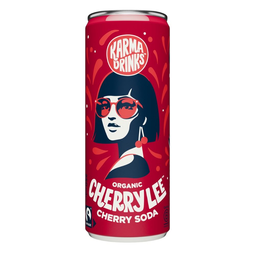 Karma Cola Cherry Lee Soda 250ml - 24 Pack