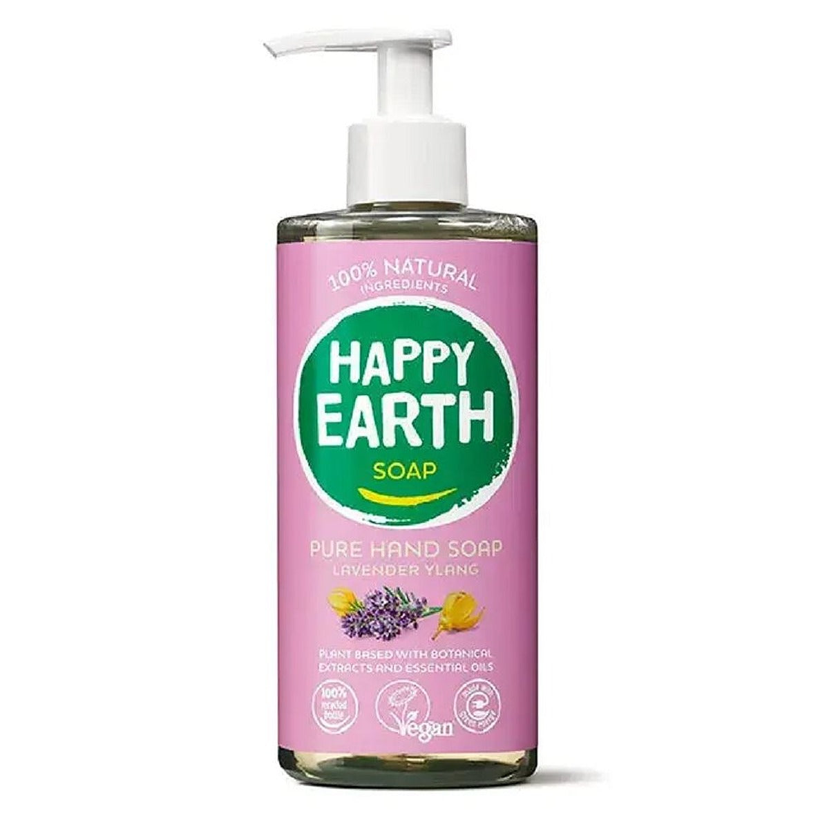 Happy Earth Natural Hand Soap Lavender Ylang 300ml - 2 Pack