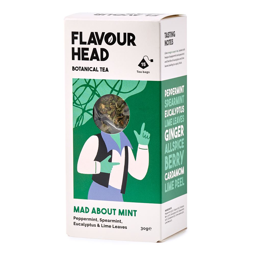 Flavour Head Botanical Infusions Mad About Mint Tea 15 tea bags