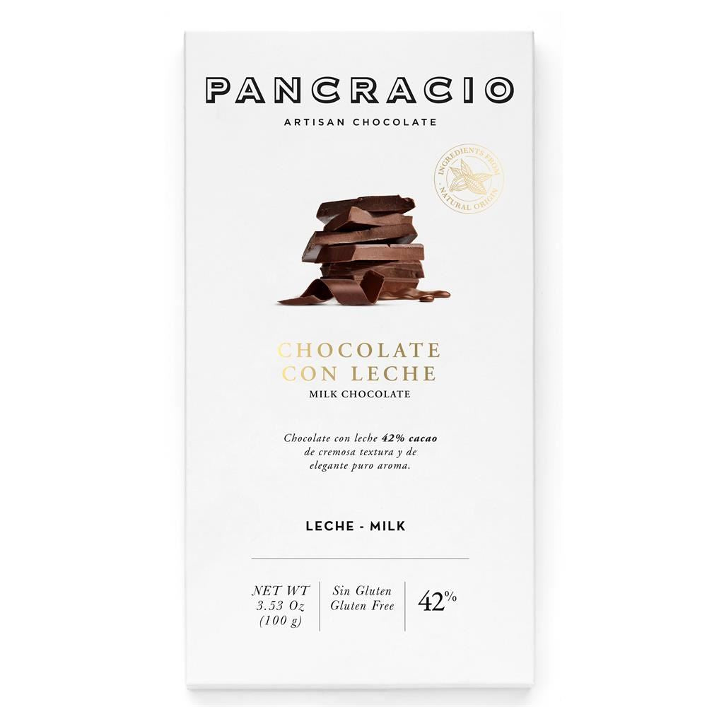 Pancracio Chocolate 42% Cocoa Milk Chocolate Bar 100g