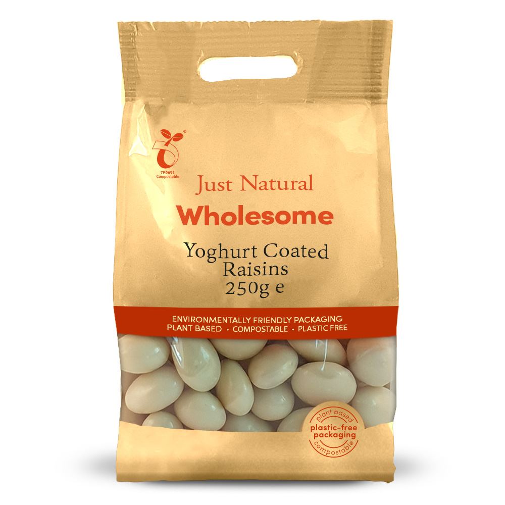 Just Natural Wholesome Yoghurt Coated Raisins 250g