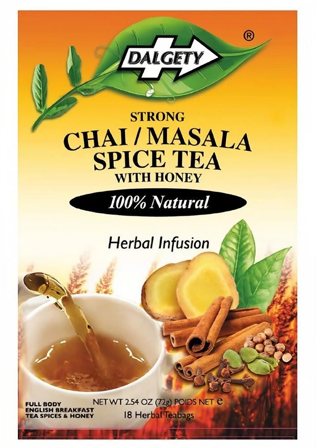 Dalgety Teas Chai/Masala Spice 18 Teabags - 6 Pack