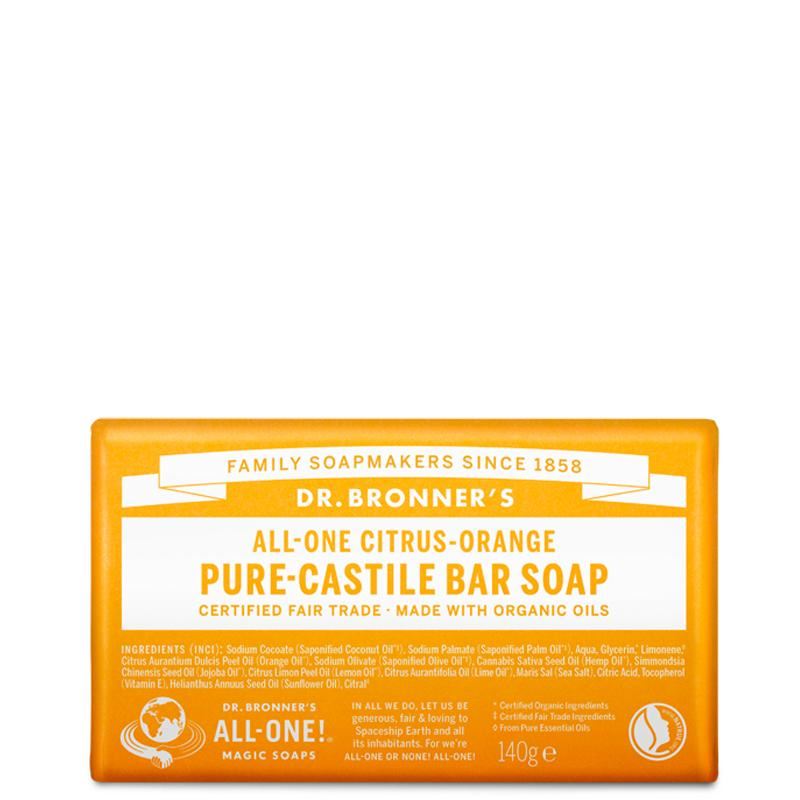 Dr Bronner's Pure Castile Bar Soap - 140g - All Scents