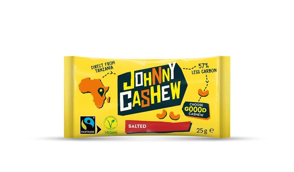 Johnny Cashew Roasted & Salted 25g - 12 Pack