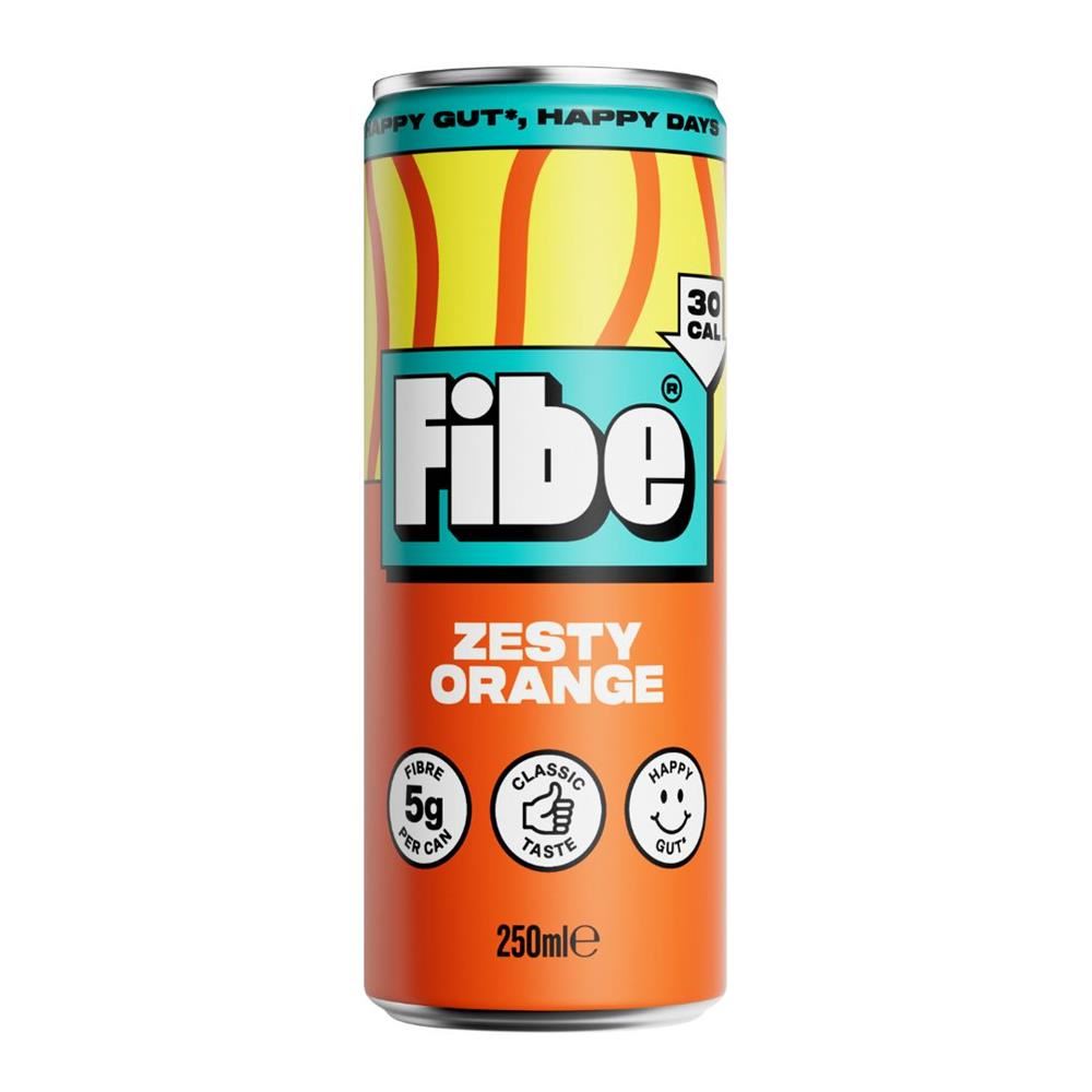 Fibe Soda Fibe Prebiotic Soda Zesty Orange 250ml