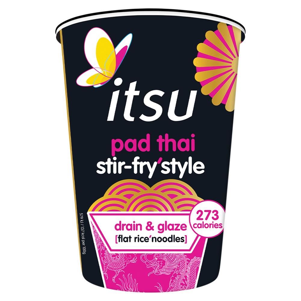Itsu Pad Thai Stir Fry Noodles Pot 83g - 6 Pack