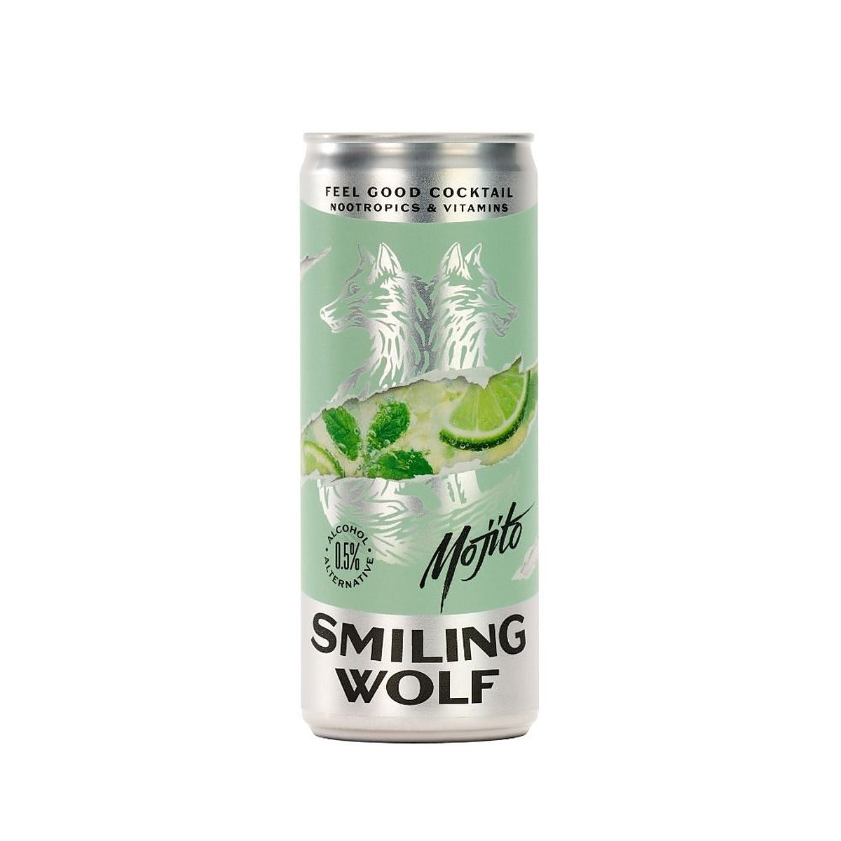 Smiling Wolf Mojito 250ml Feel Good Alcohol Alternative - 2 Pack