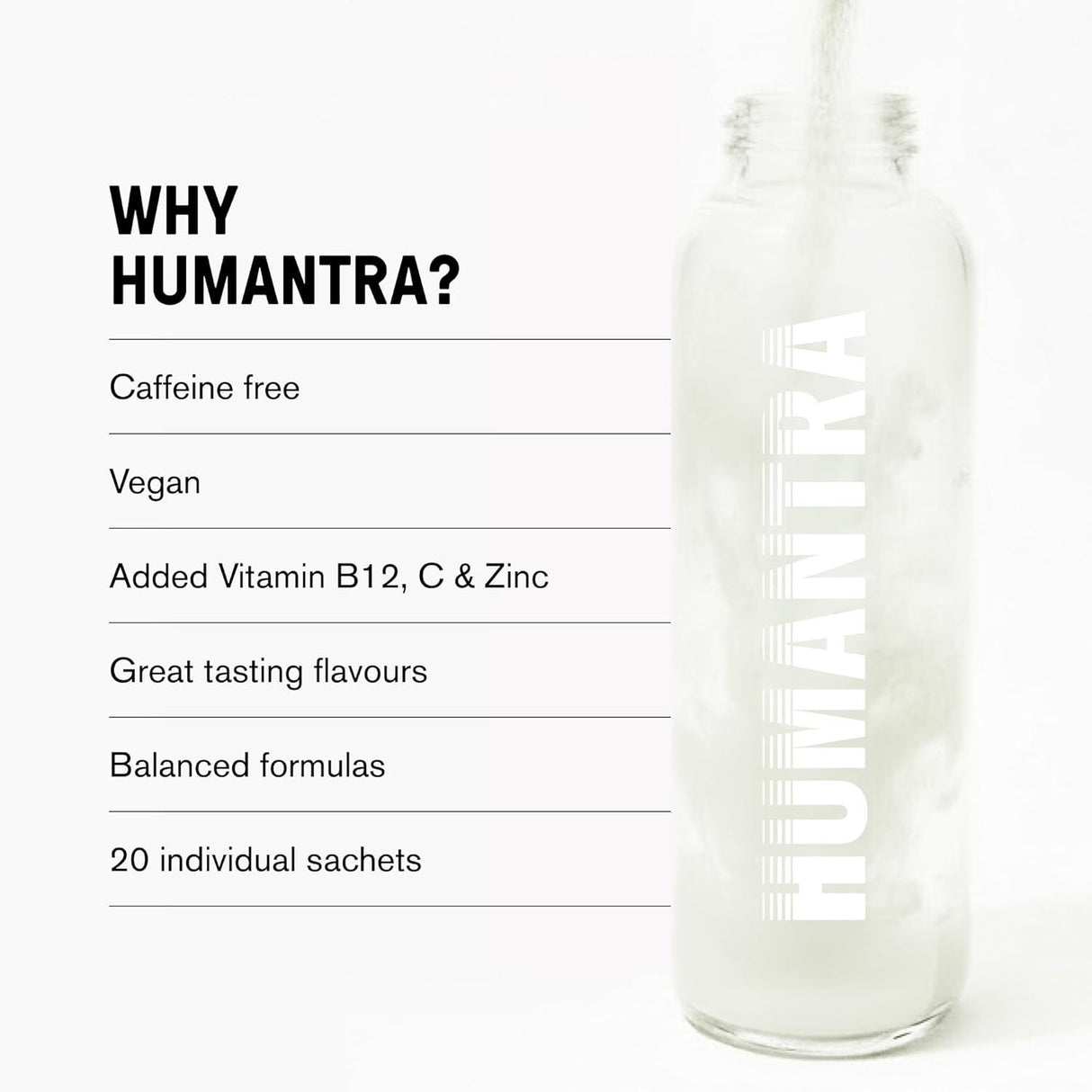 Humantra Electrolyte Powder Himalayan Lime 20 Sachets - Hydration Drink Mix with 6 Electrolytes, Vegan, Sugar Free, Gluten Free