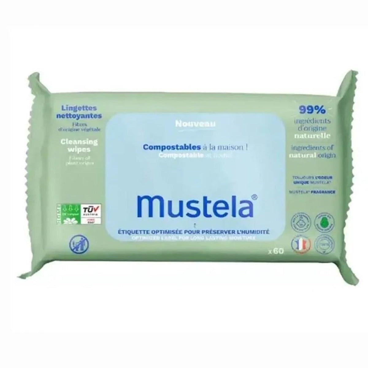Mustela Cleansing Wipes 60 Wipes