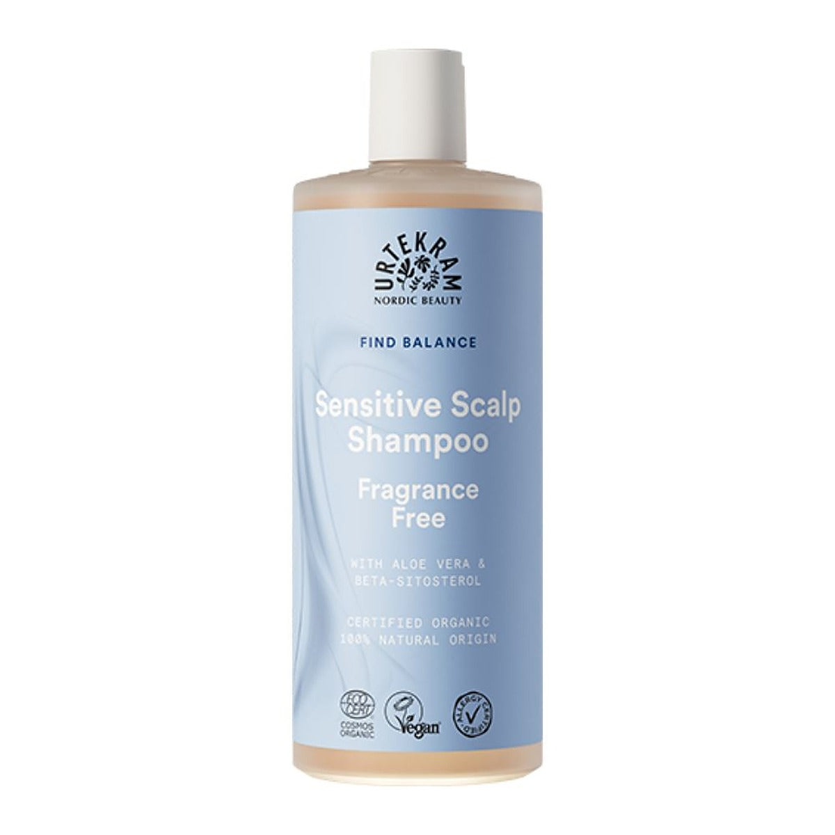Urtekram Fragrance Free Shampoo for Sensitive Scalp 500ml