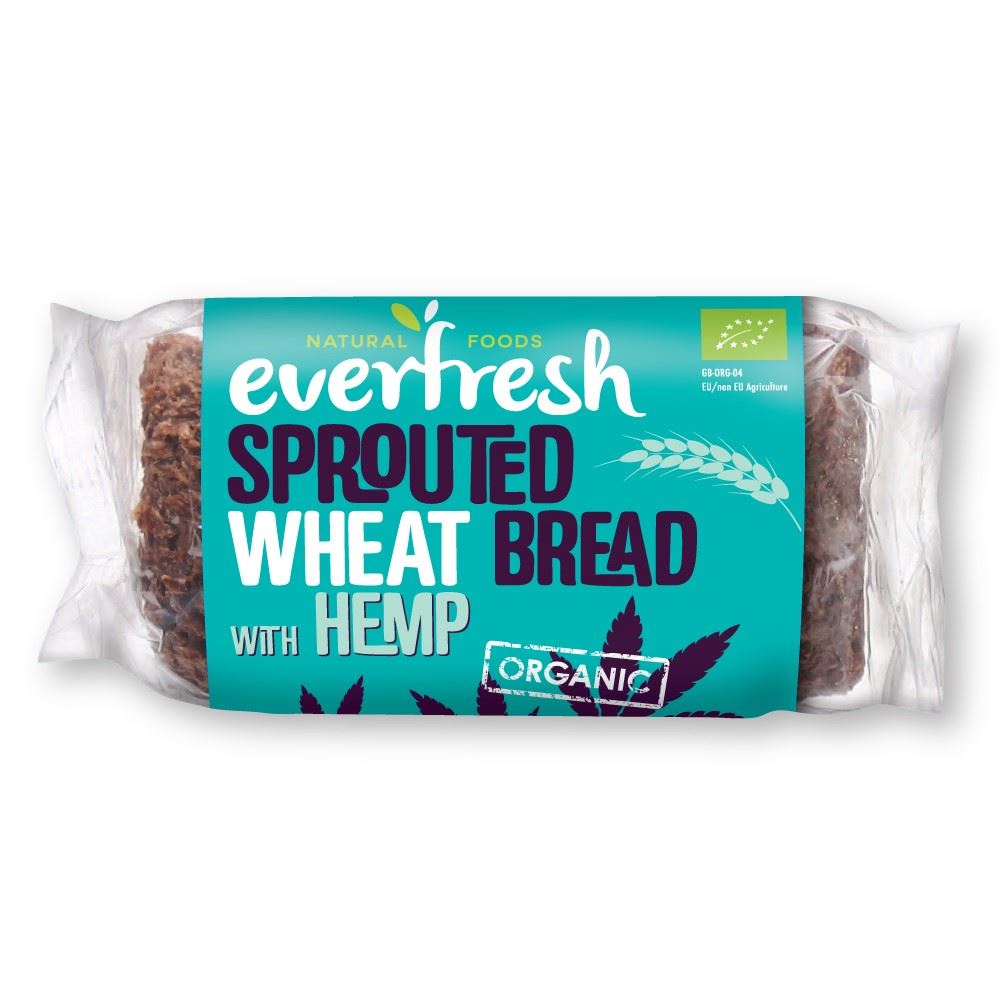 Everfresh Natural Foods Organic Sprouted Wheat Hemp Bread 400g