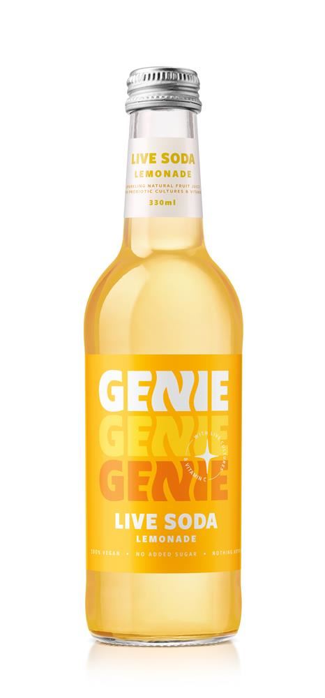 Genie Drinks Live Soda Orangeade 330ml - 2 Pack