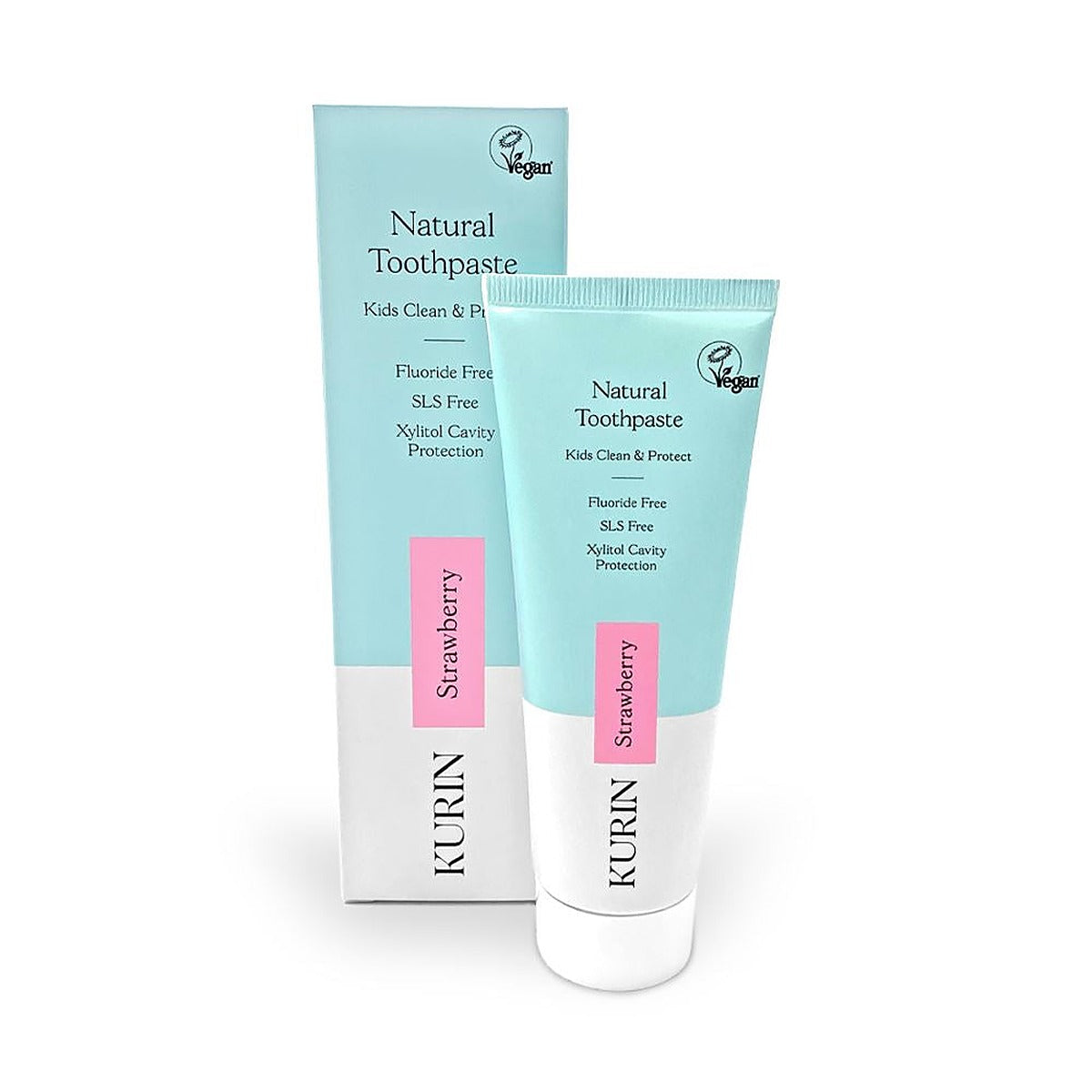 Kurin Fluoride Free Natural Kids Toothpaste 75ml - Strawberry