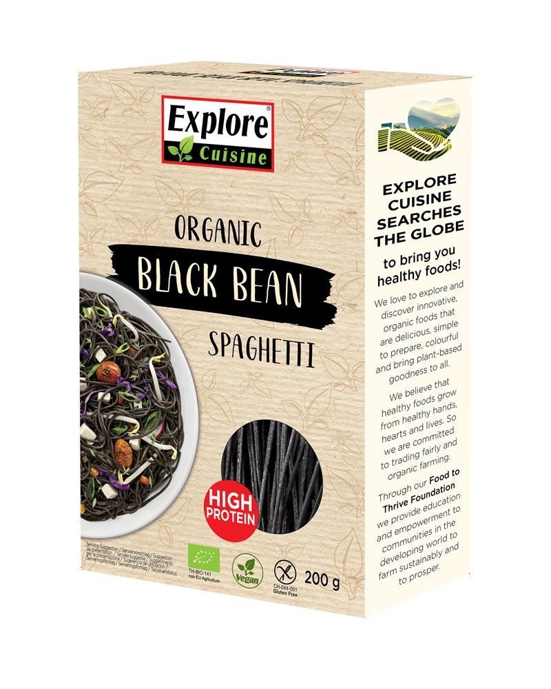 Explore Cuisine Organic Black Bean Spaghetti 200g - 6 Pack