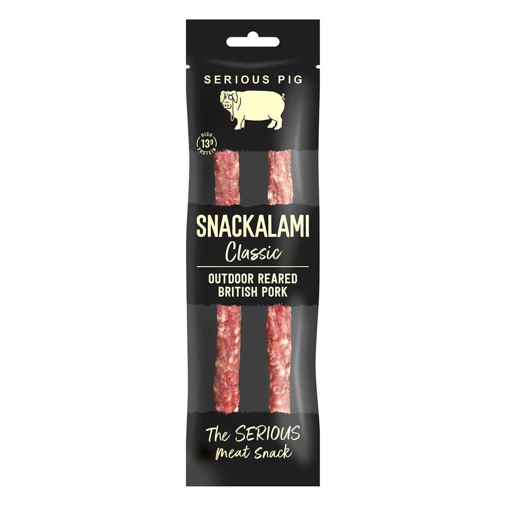 Serious Pig Snackalami Classic 30g - 24 Pack
