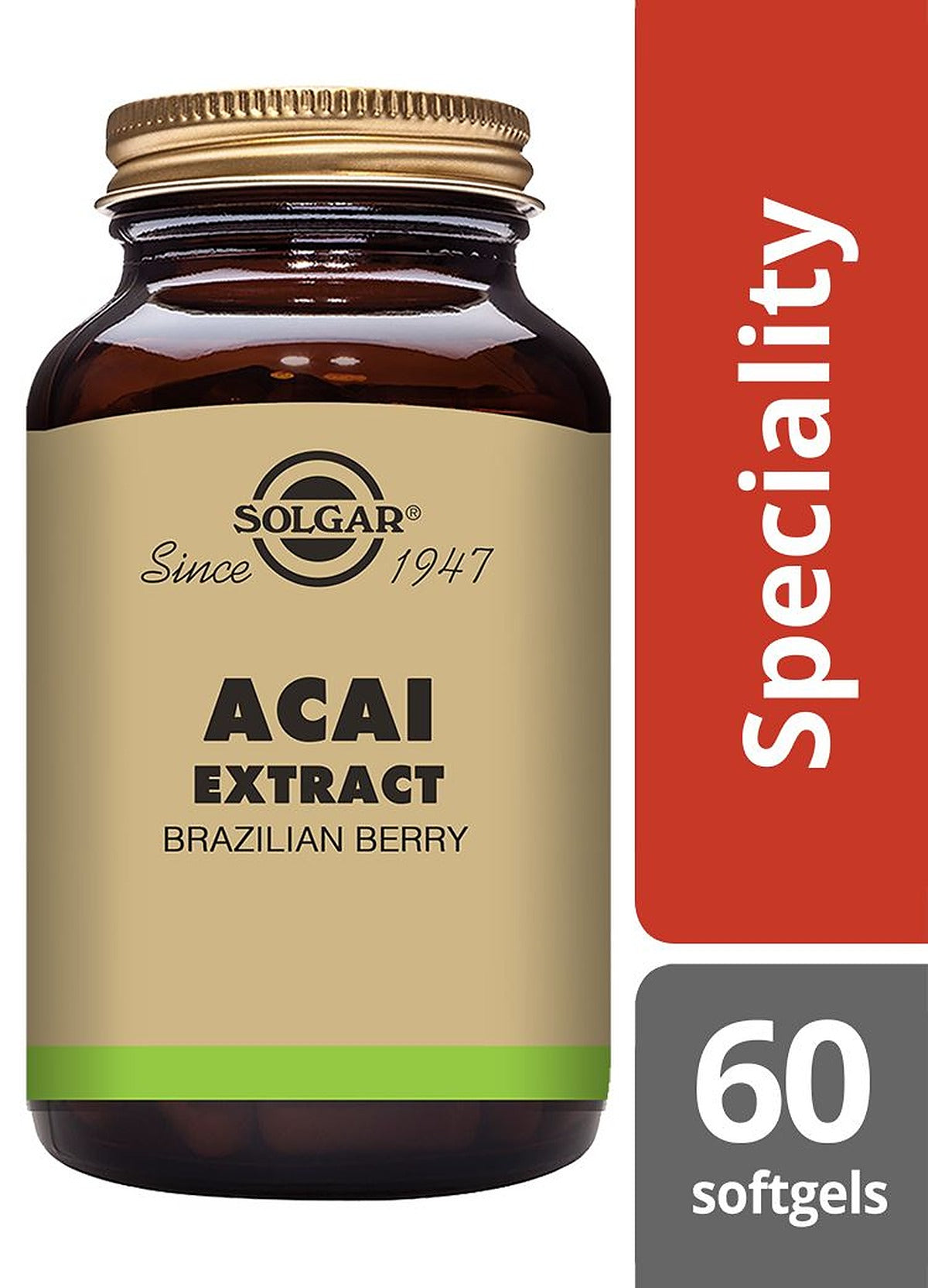 Solgar Acai Extract - 60 Softgels - image 2