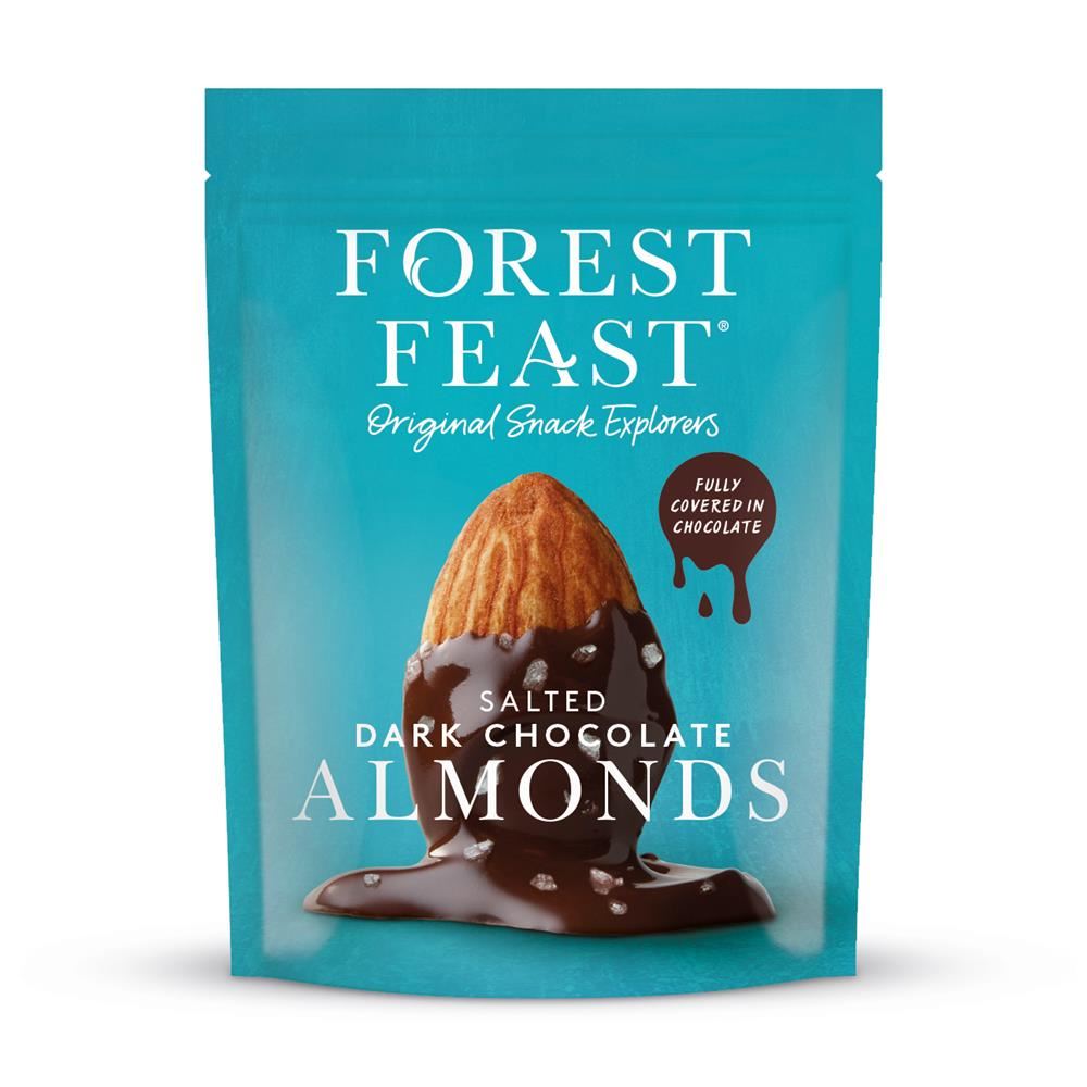 Forest Feast Salted Dark Chocolate Almonds 120g