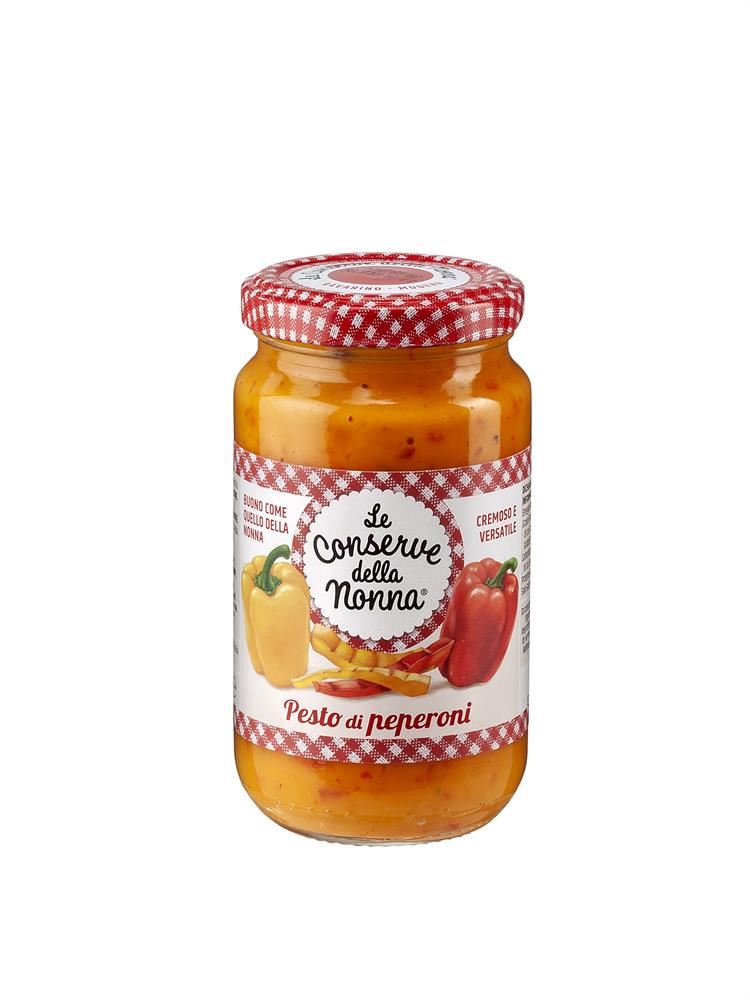 Le Conserve Della Nonna Sweet Red and Yellow Grilled Pepper Pesto 190g