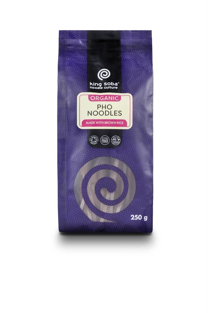King Soba Organic Pho Noodles made with Brown Rice 250g