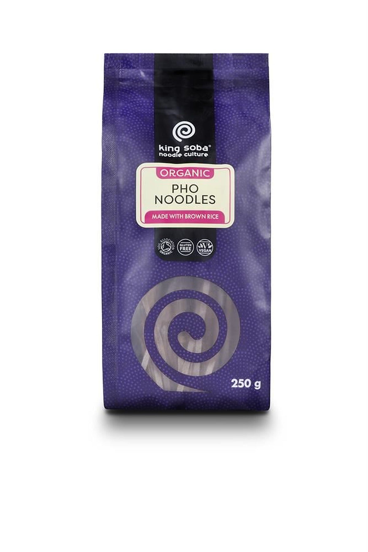 King Soba Organic Pho Noodles made with Brown Rice 250g