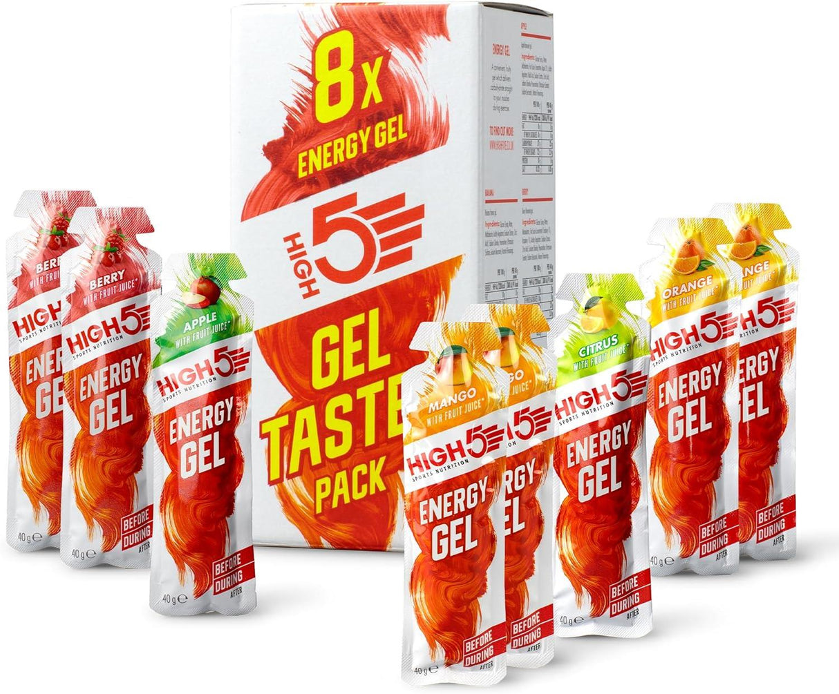 High 5 Energy Gel Mixed - 40g - Pack of 8