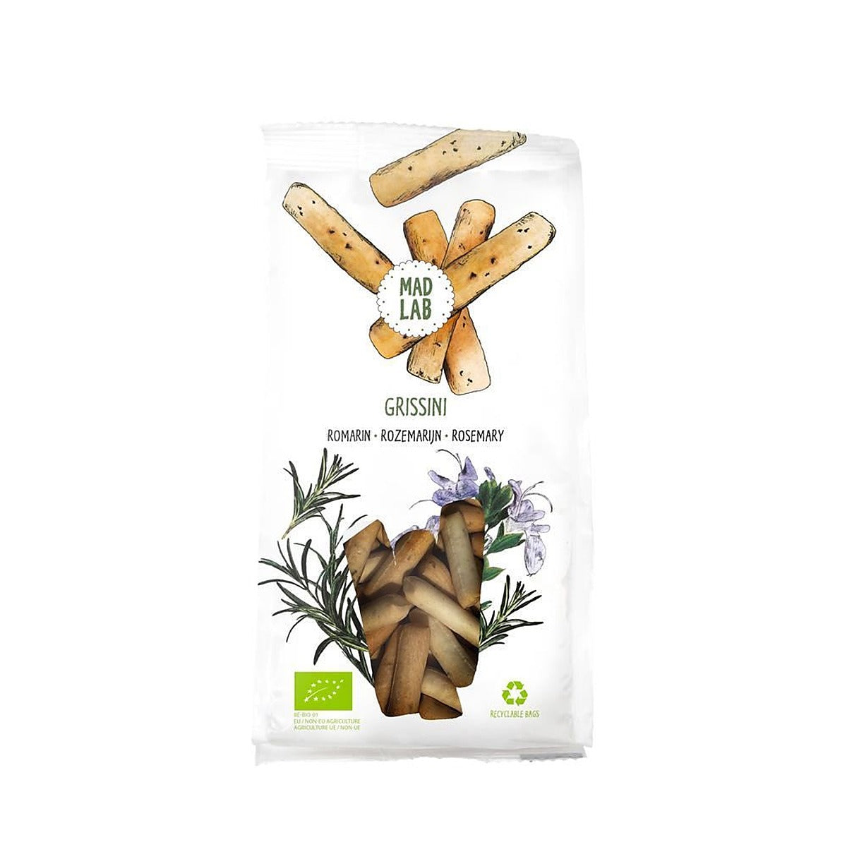 MAD LAB Rosemary Breadsticks 110g - 8 Pack