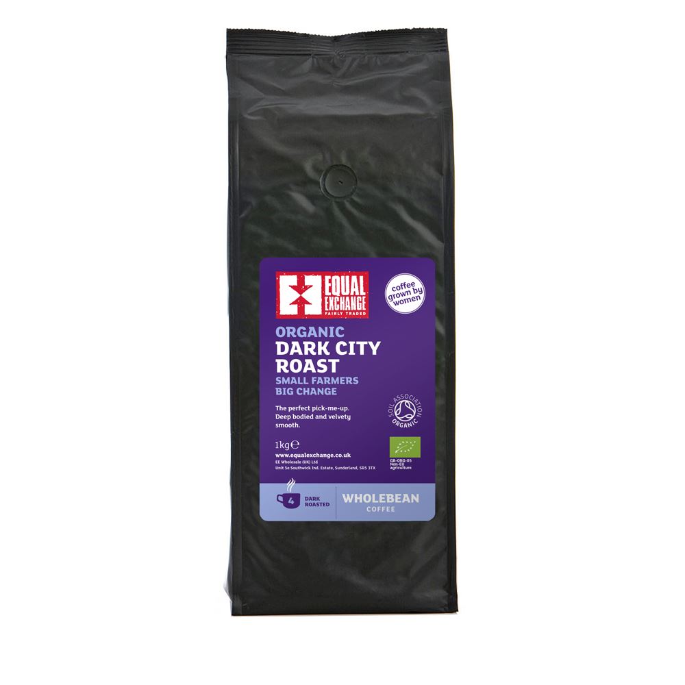 Equal Exchange Organic Dark Roast Coffee Beans 1kg