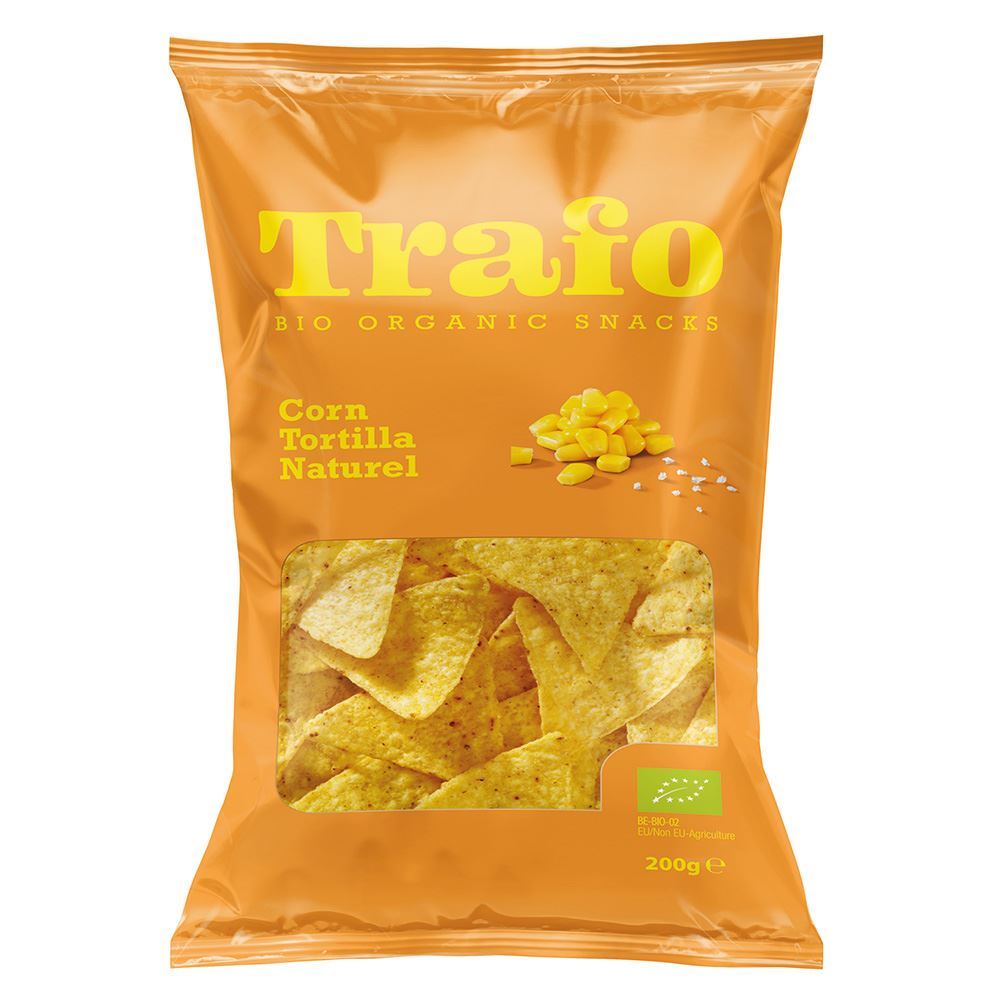 Trafo Organic Tortilla Chips Natural 200g - 10 Pack