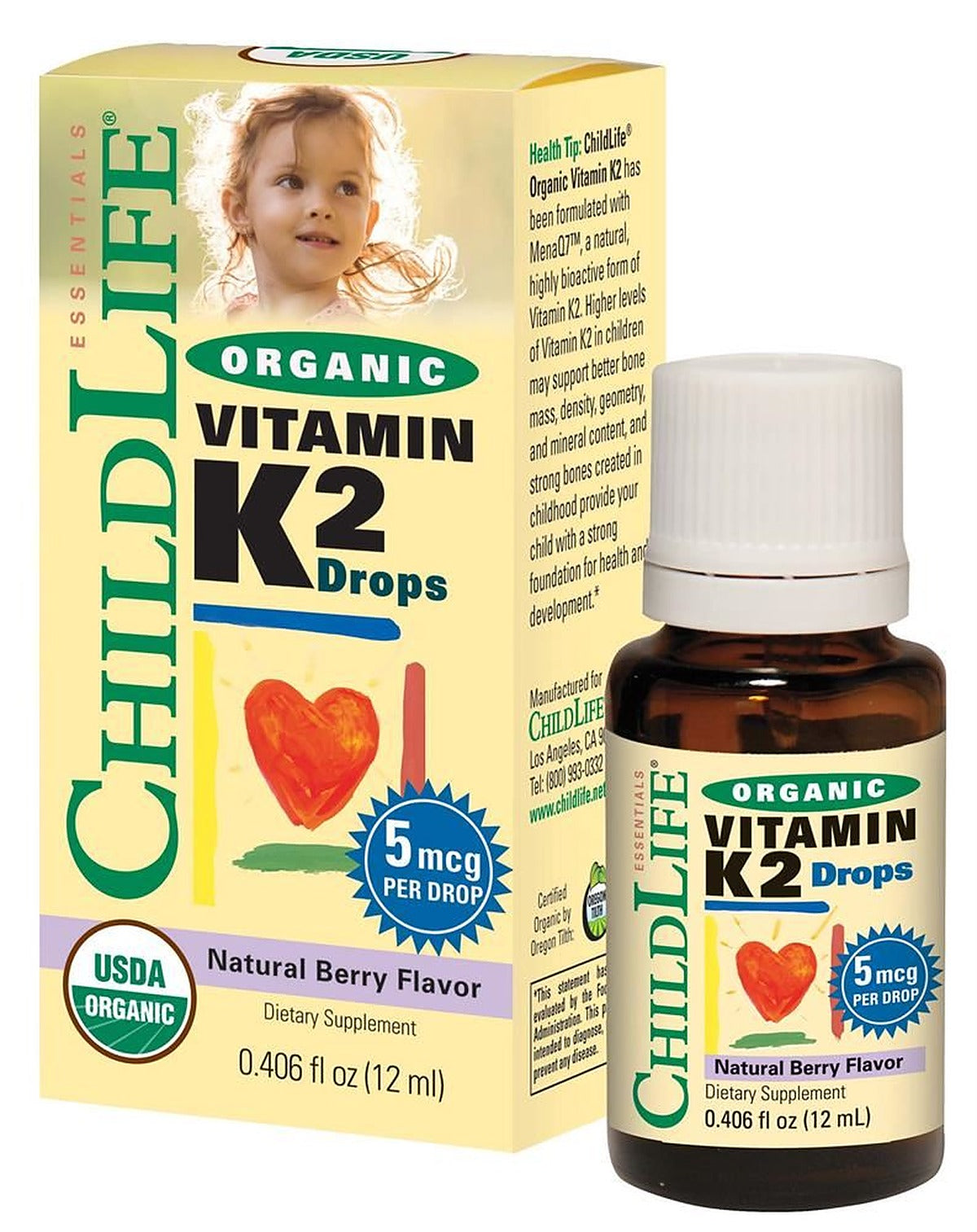 Child Life ssential Organic Vitamin K2 Berry 12ml