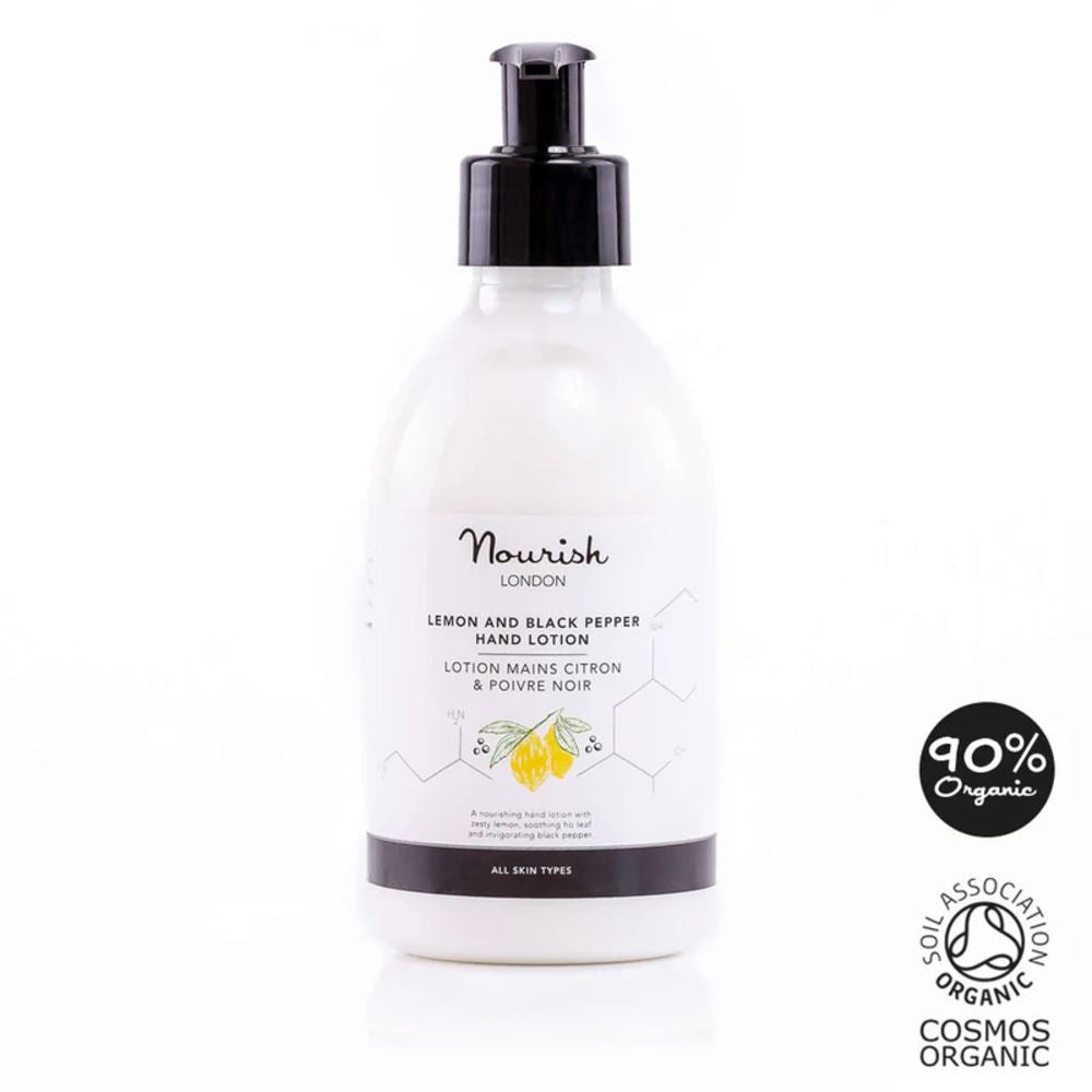 Nourish London Lemon & Black Pepper Hand Lotion 300ml