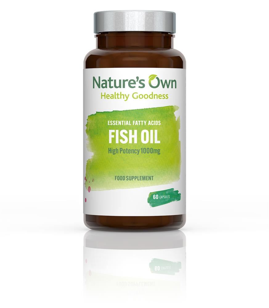 Natures Own Fish Oil High Potency 1000mg 60 Capsules