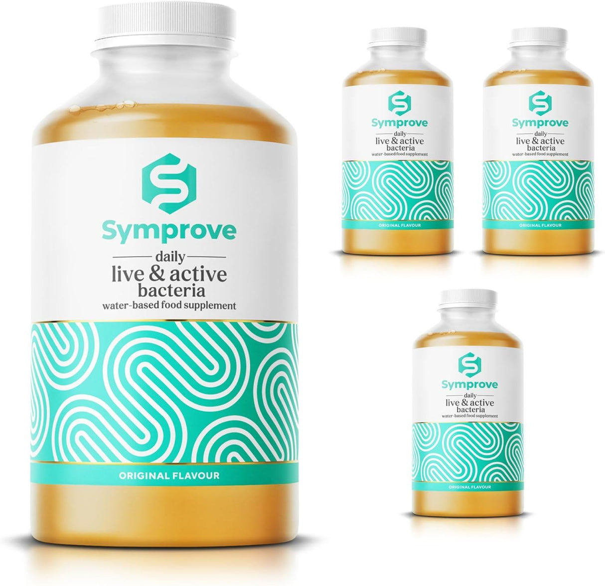 Symprove Original Probiotic Drink with Live Bacteria 500ml - Pack of 4