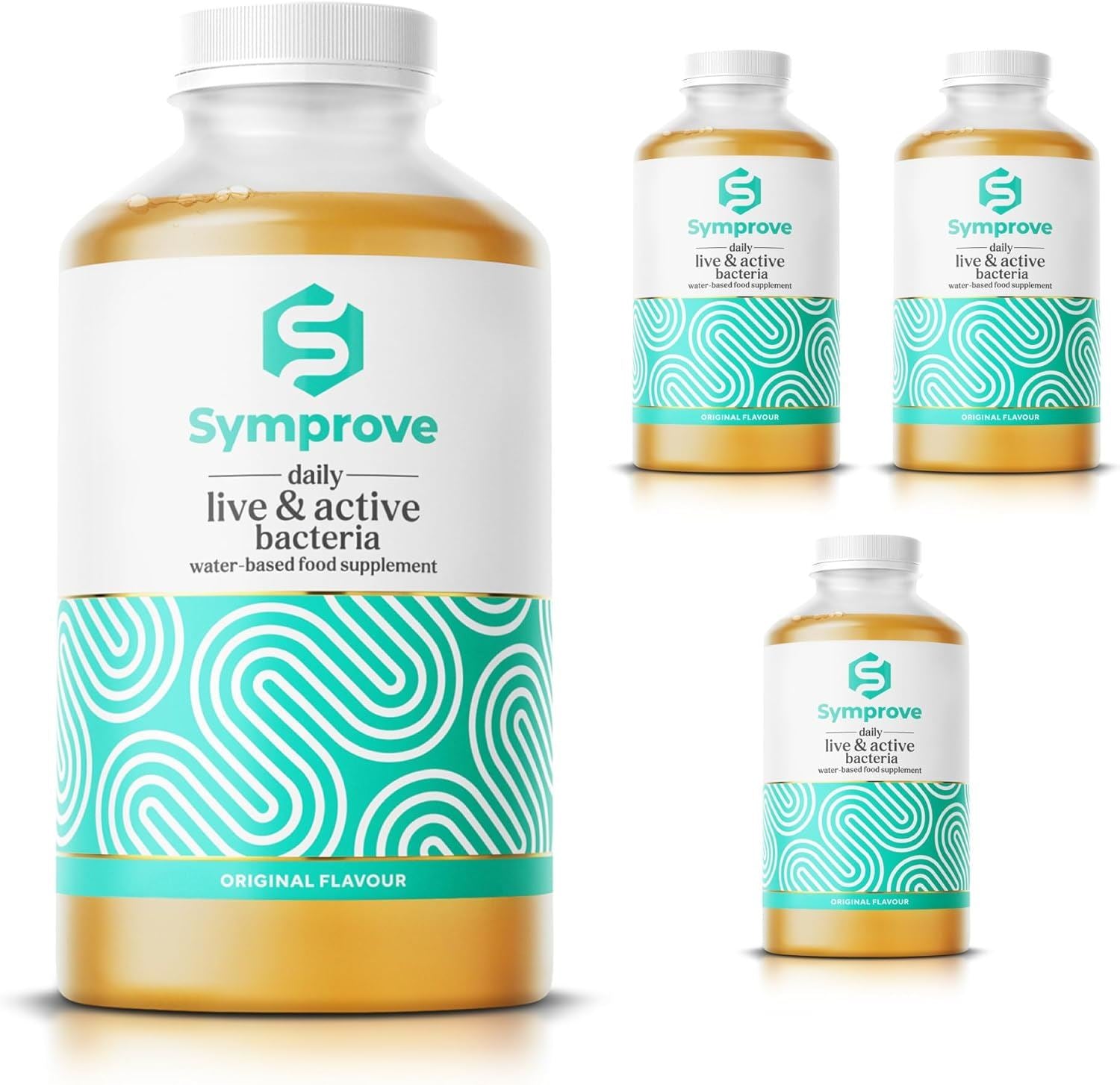 Symprove Original Probiotic Drink with Live Bacteria 500ml - Pack of 4