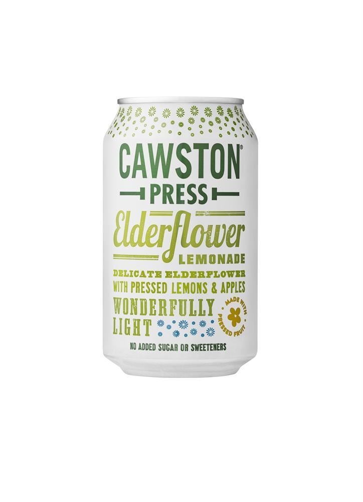 Cawston Press Sparkling Elderflower Lemonade Can 330ml - 24 Pack