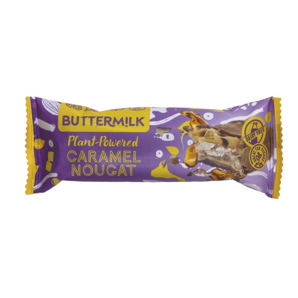 Buttermilk Plant Powered Caramel Nougat Snack Bar 50g - 6 Pack