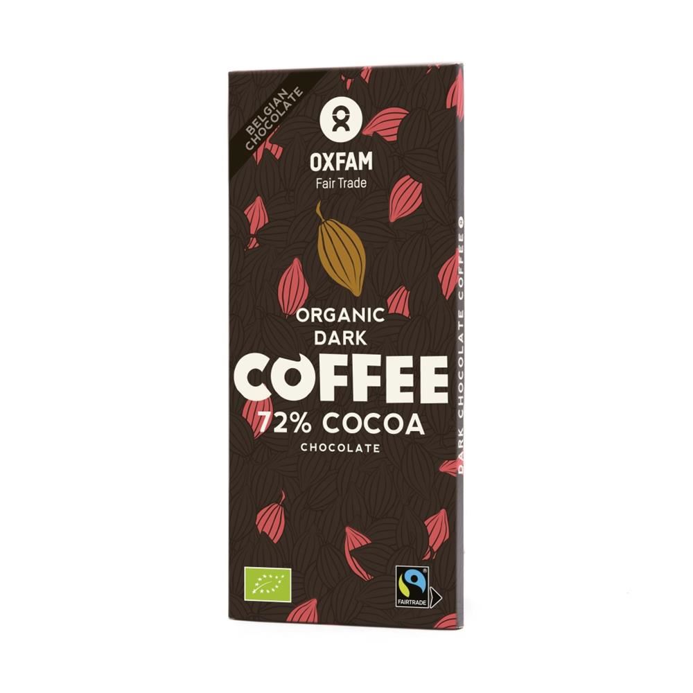 Oxfam Fair Trade ORGANIC Dark Chocolate Coffee 100g