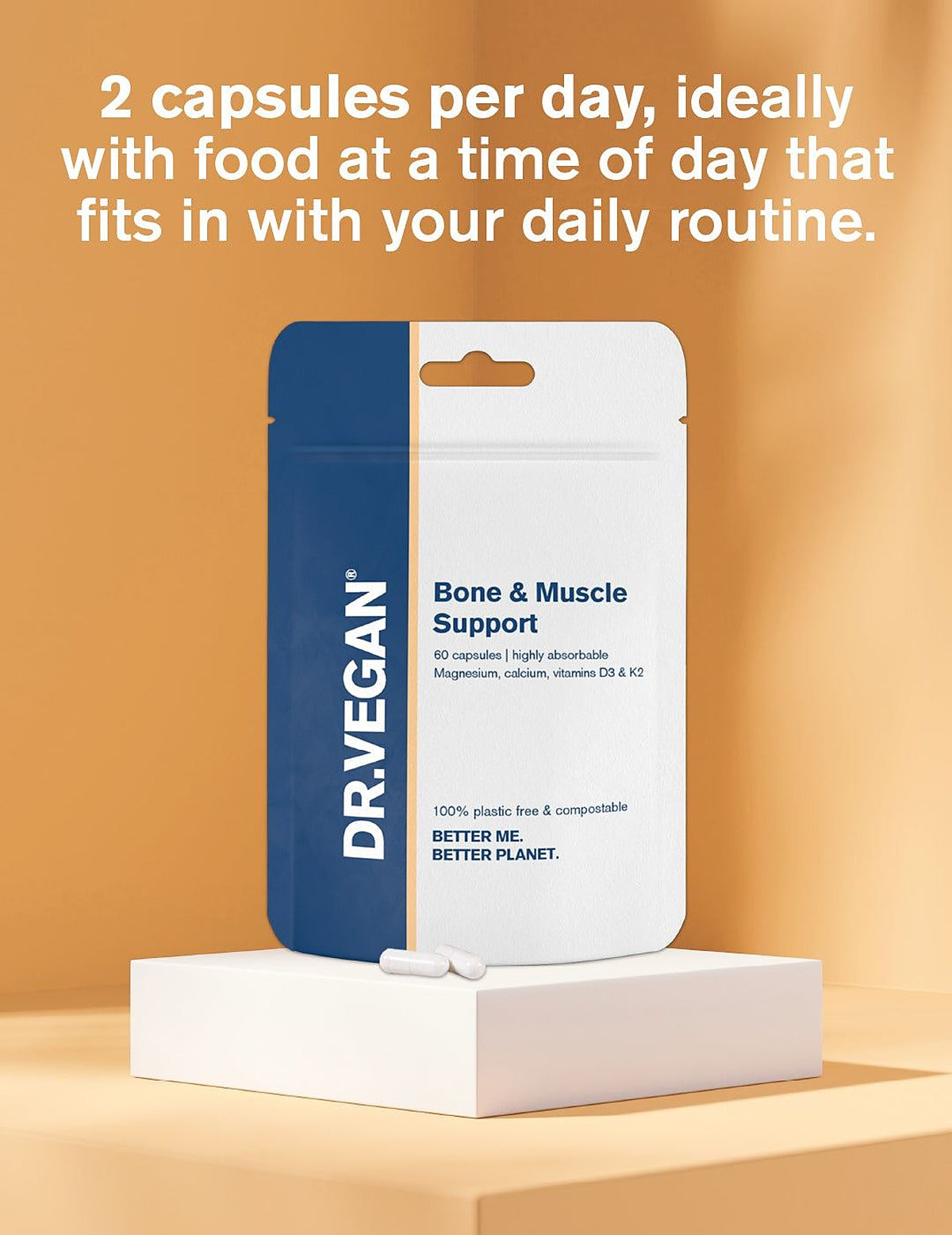 Dr. Vegan Bone & Muscle Support - 60 Capsules - image 3