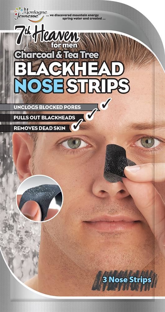 7th Heaven Mens Nose Pore Strips Wallet 3 Strips