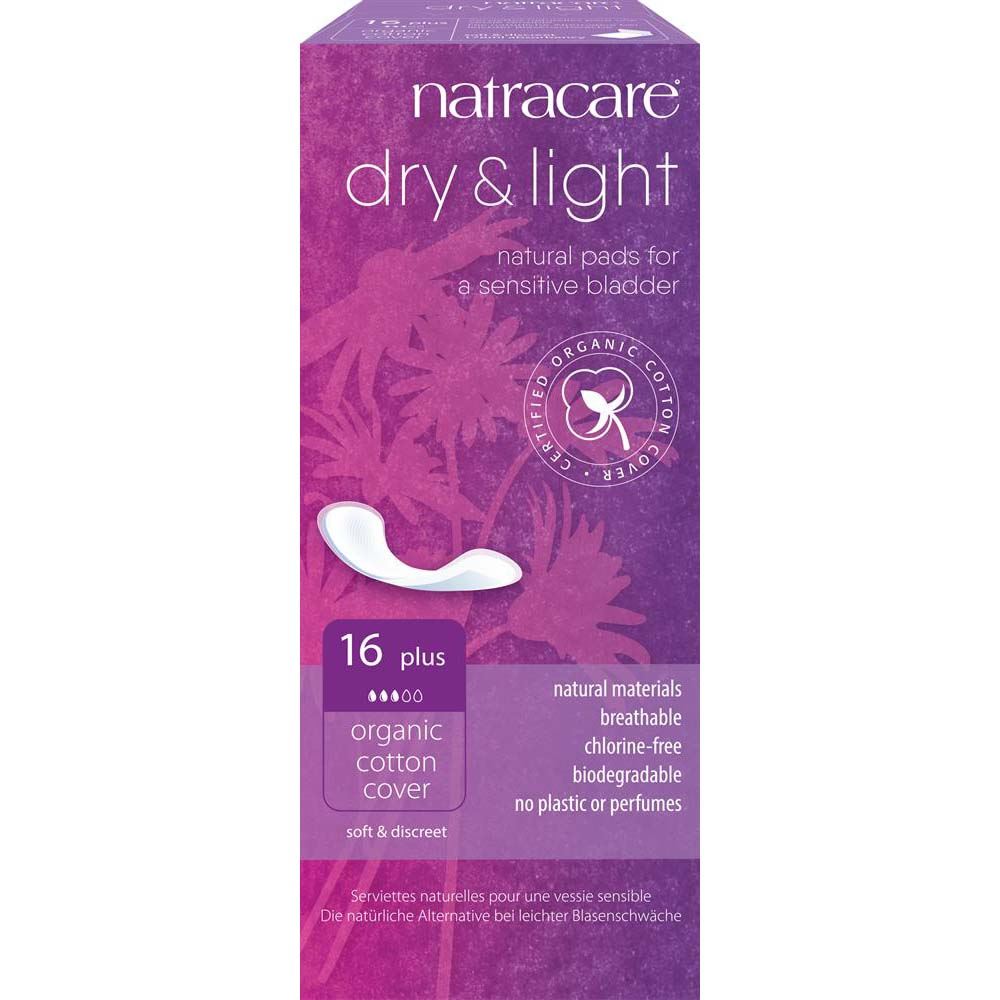 Natracare Dry & Light Incontinence Pads Plus x 16