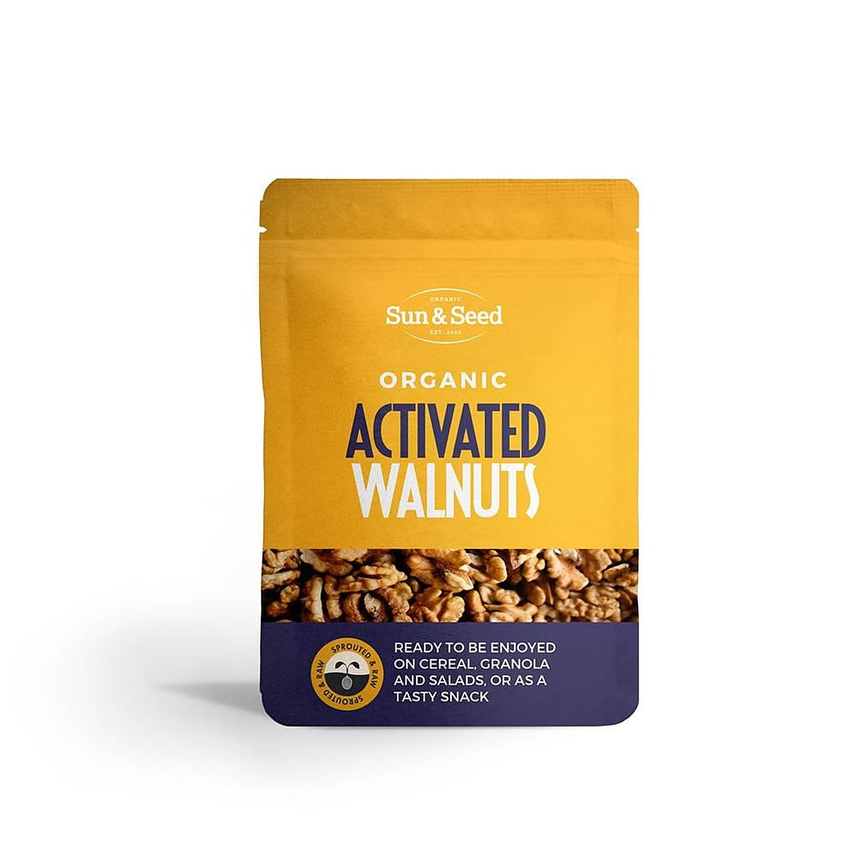 Sun and Seed Organic Activated Walnuts 200g